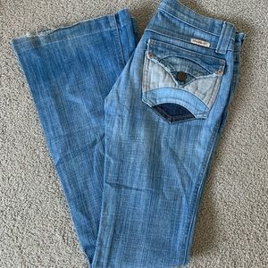 Frankie B. Light Wash Fit Flair Jeans